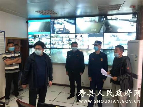 淮南壽縣副縣長李景練復查壽縣博物館消防安全工作