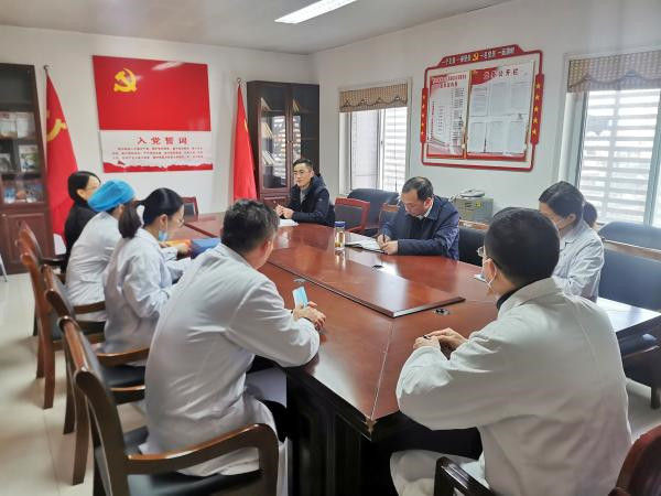 淮南市衛健委領導深入黨建聯系點進行調研指導