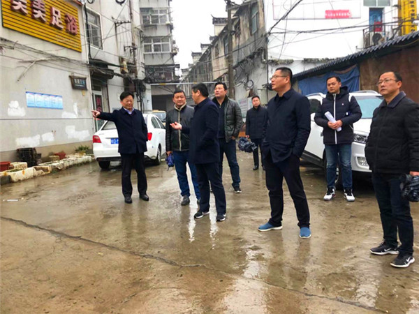 淮南市城建局徐輝局長帶隊調研謝家集區城建工作