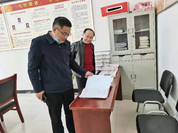 淮南市鳳臺縣領導深入顧橋鎮檢查人大工作