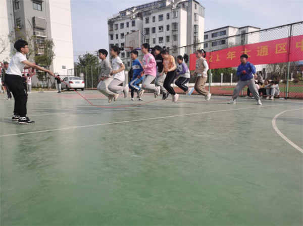 淮南大通區教體局舉行2021年中小學生跳繩比賽